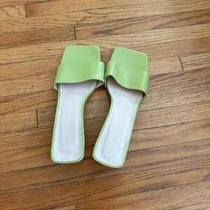 Seychelles Women’s Lime Green Slide Sandals
